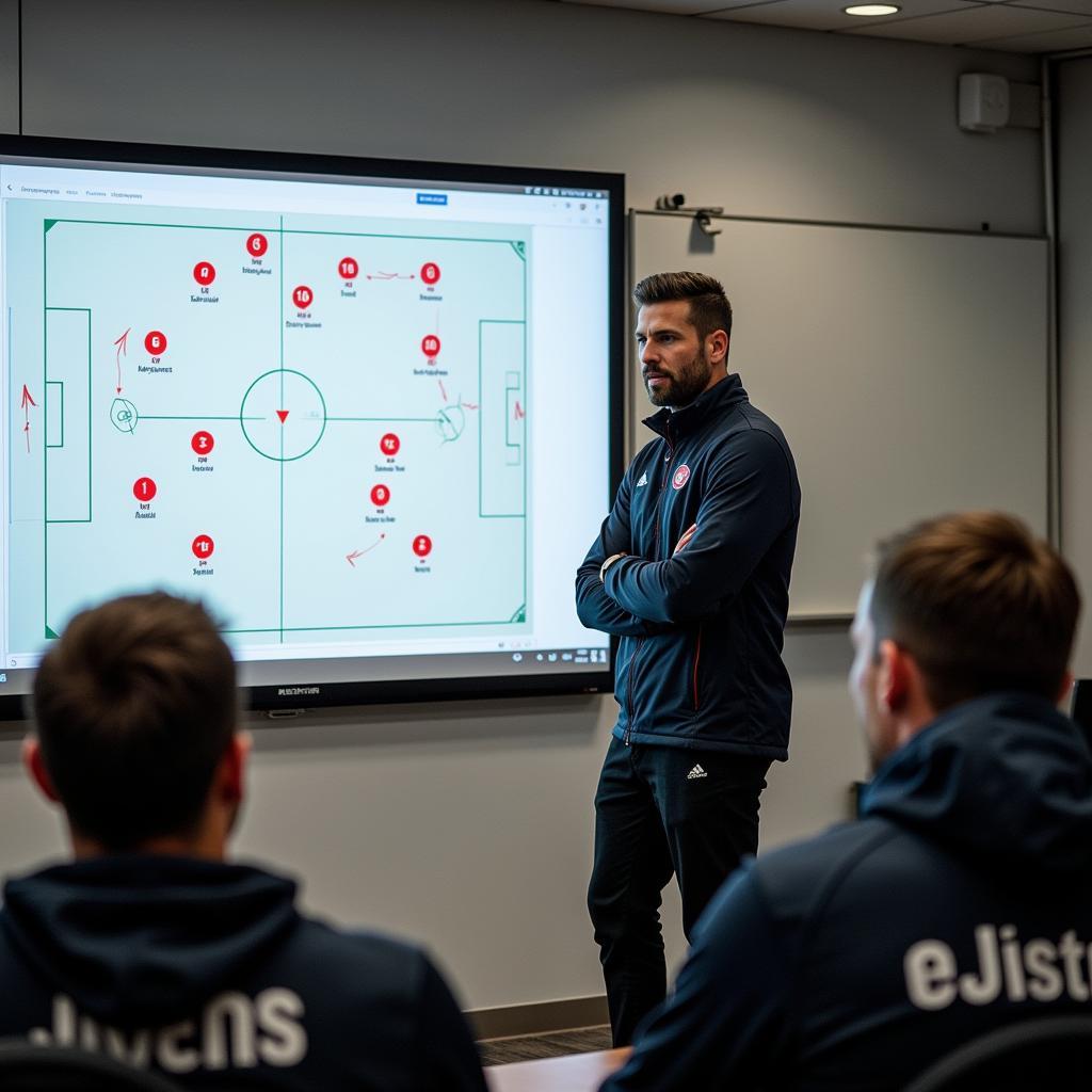 Xabi Alonso Trainer Bayer Leverkusen Taktiktafel