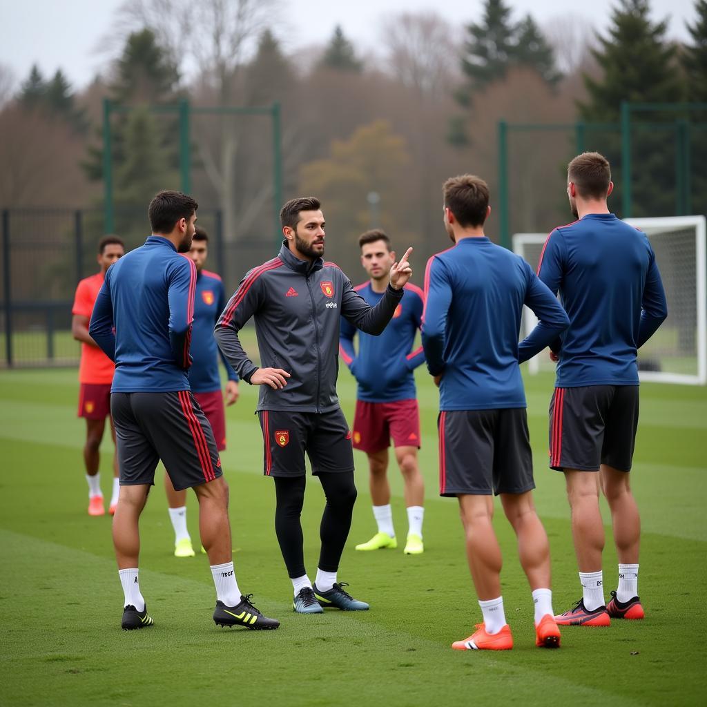 Xabi Alonso leitet das Training bei Bayer Leverkusen