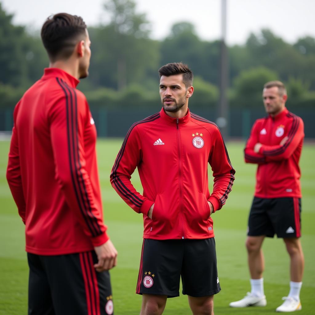 Xhaka im Training mit Leverkusen