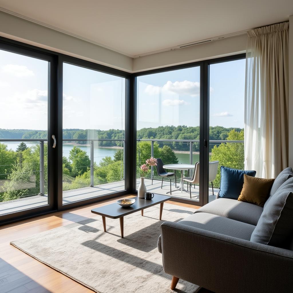 Moderne 2-3 Zimmer Wohnung in Leverkusen mit Rheinblick