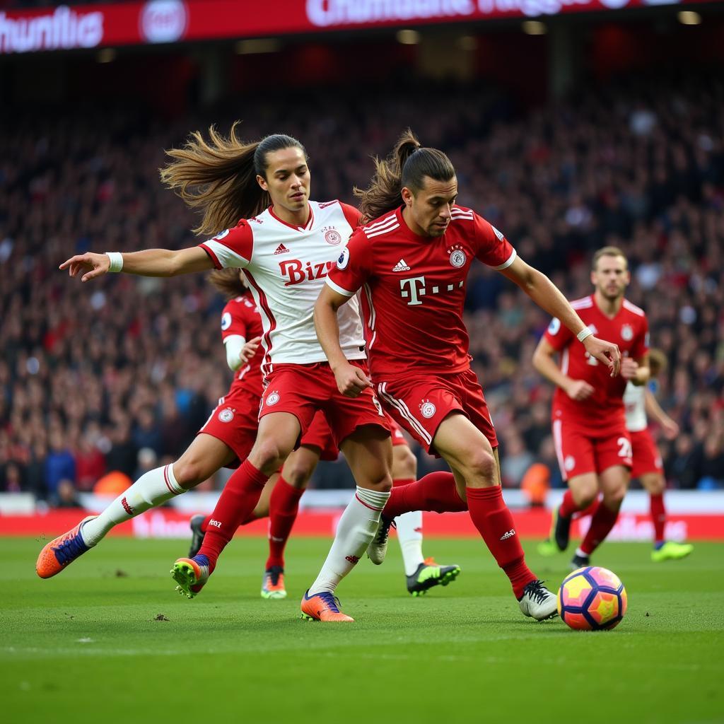 Ein actionreiches Spiel von Bayer 04 Leverkusen in der BayArena.