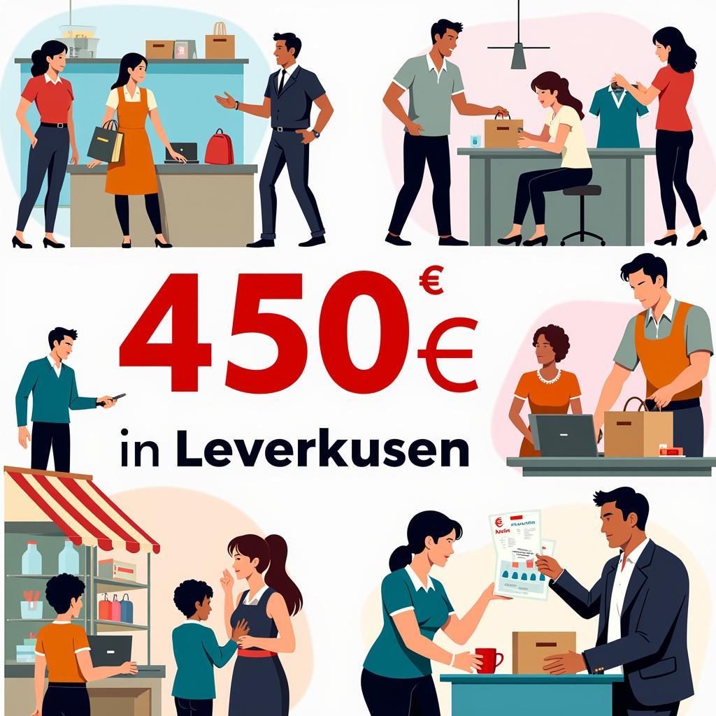 Vielfalt der 450 Euro Jobs in Leverkusen