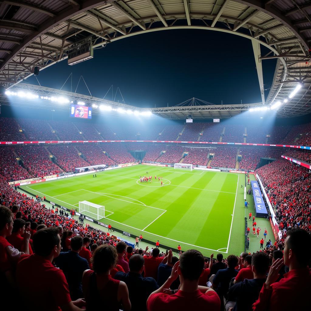 Live-Spiel in der BayArena