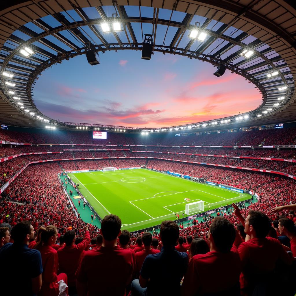 BayArena Stadion in Leverkusen