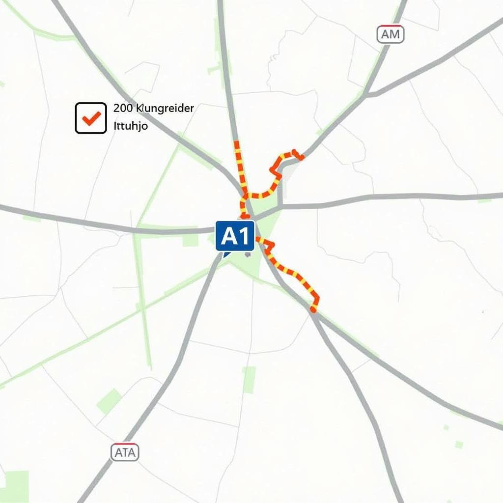 Verkehrslage am A1 Kreuz Leverkusen