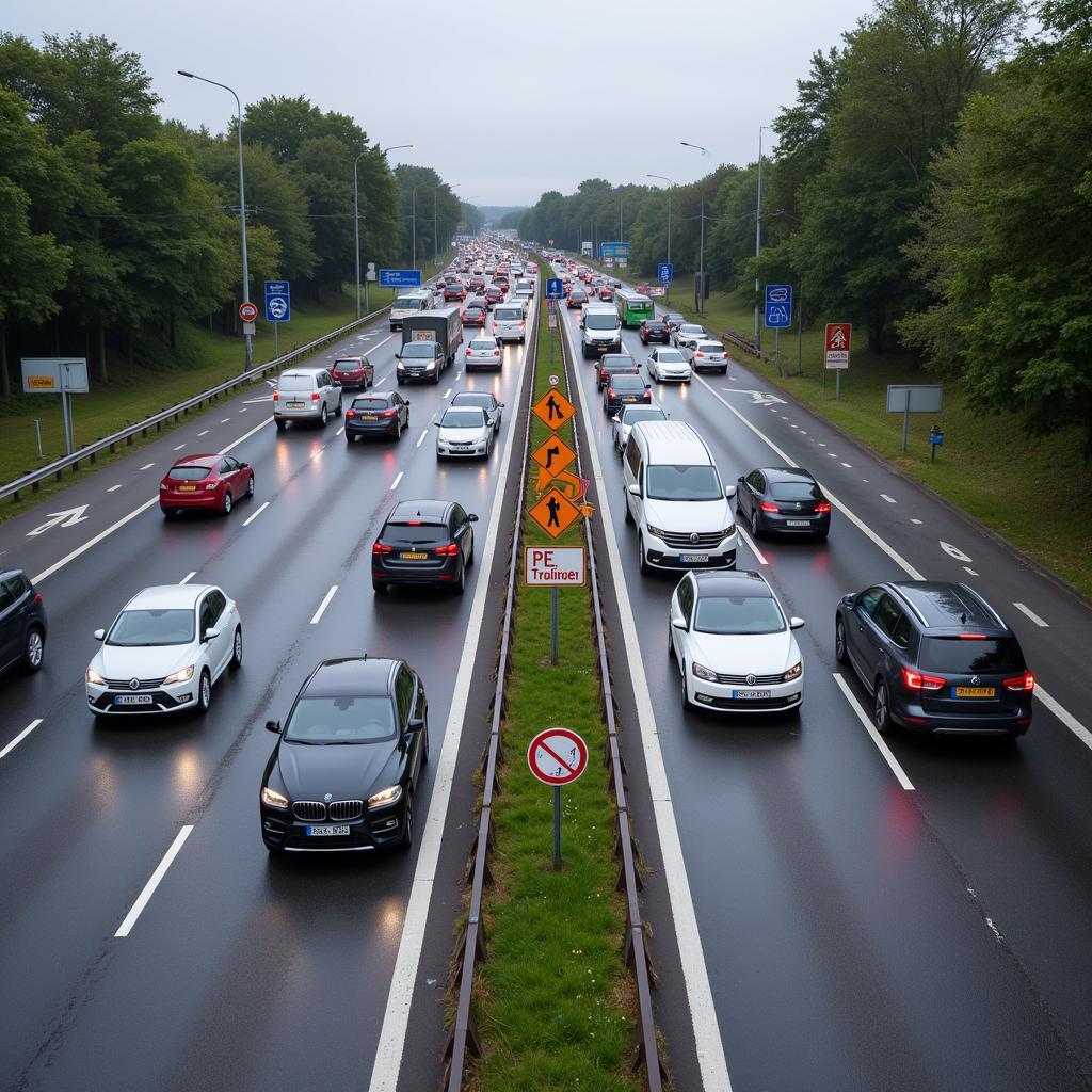 Verkehrschaos und Umleitungen während der A1 Leverkusen Sperrung