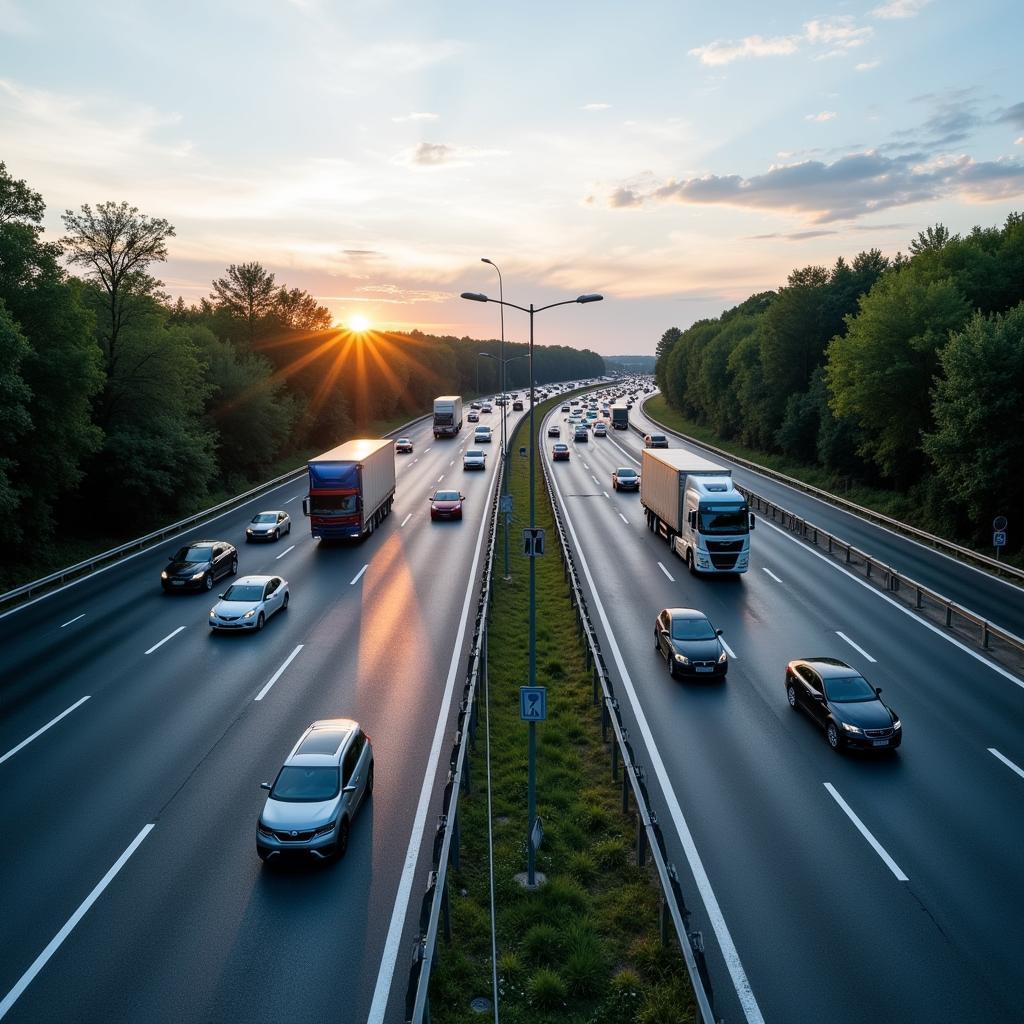 Verkehrslage auf der A3 bei Leverkusen