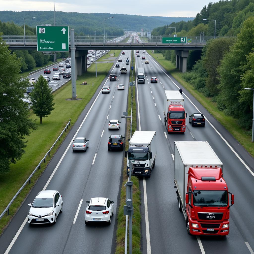 A59 Ausfahrt Leverkusen Unfall