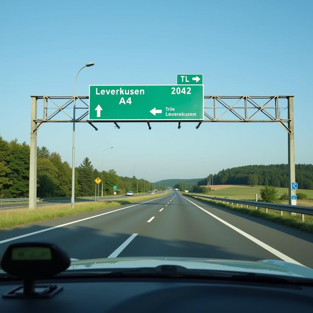 Autobahn A4 zwischen Aachen und Leverkusen