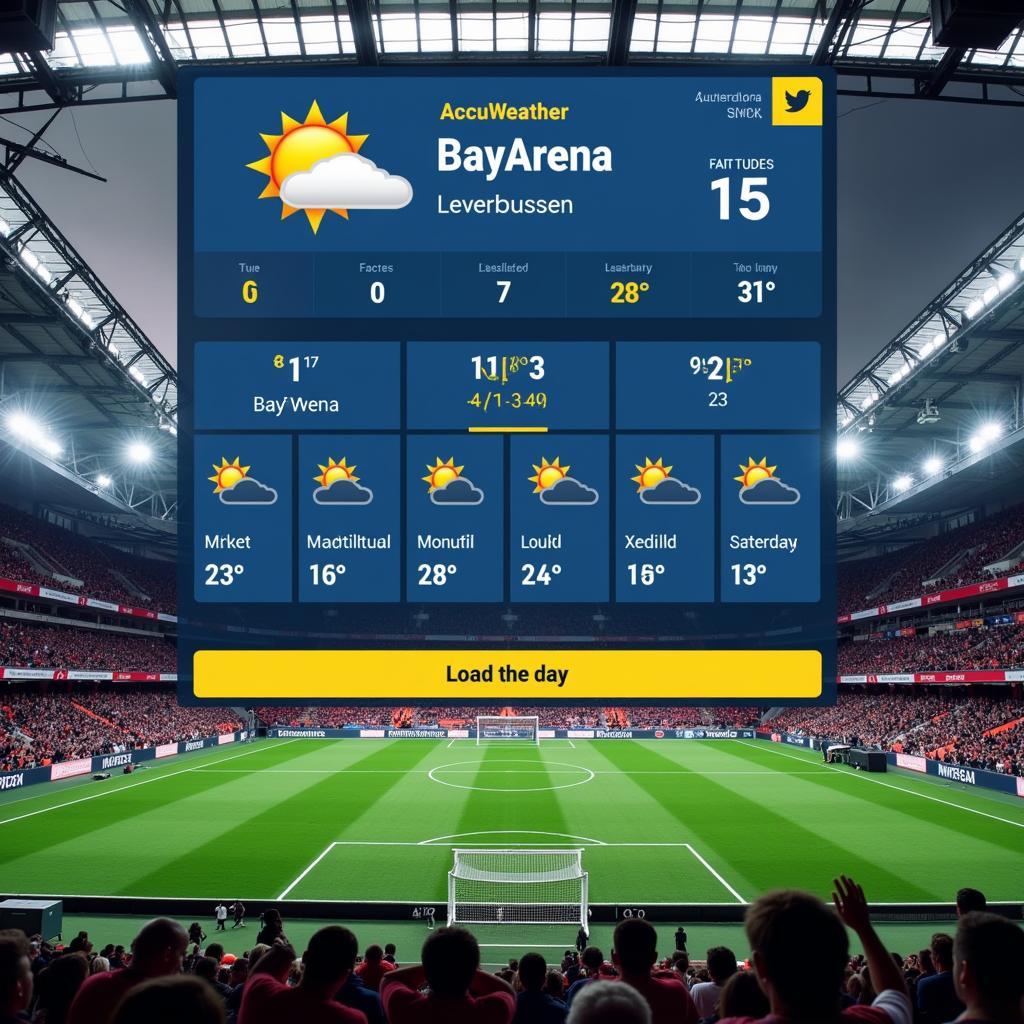 Wettervorhersage für die BayArena Leverkusen mit AccuWeather