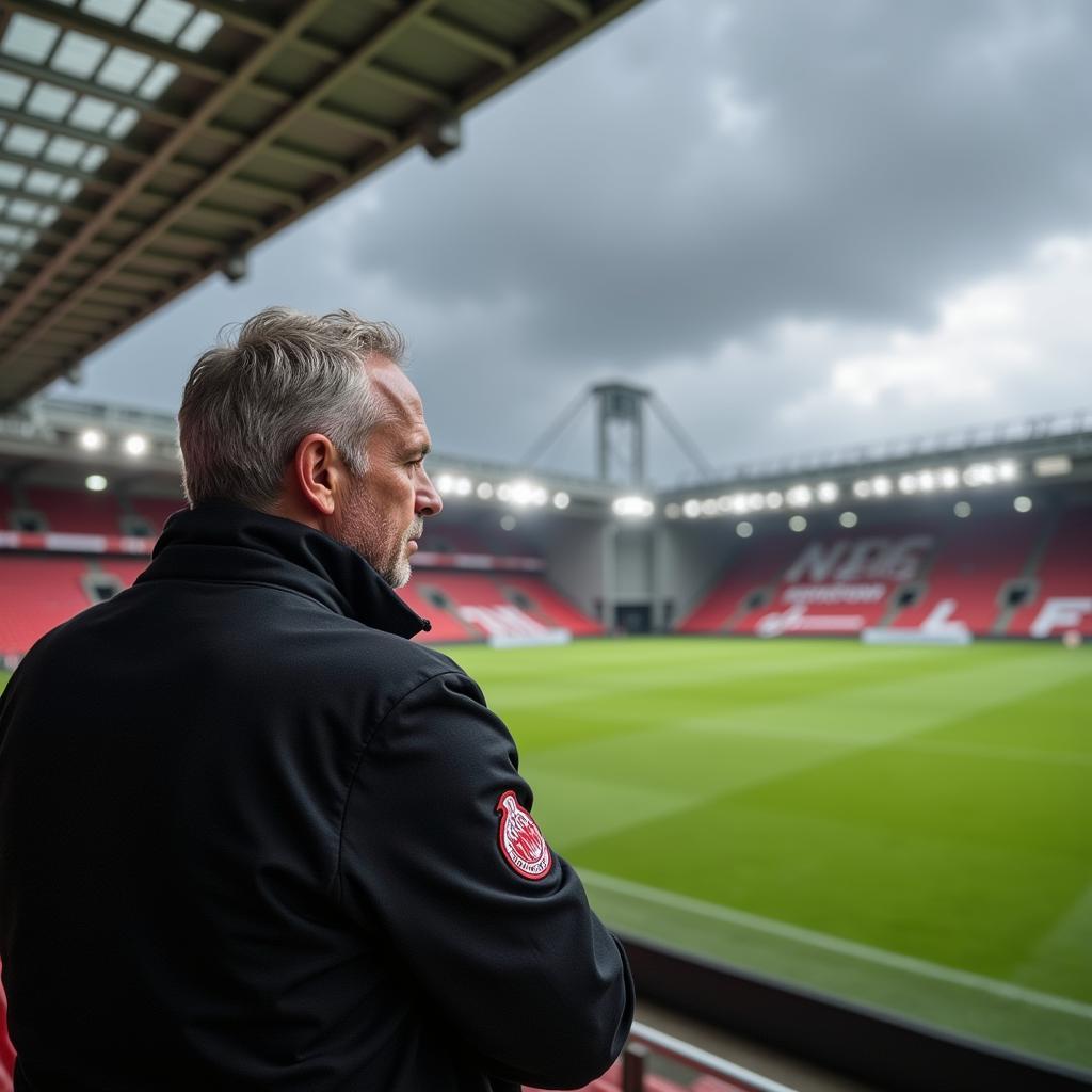 Achim Köllen mit Blick in die Zukunft von Bayer Leverkusen