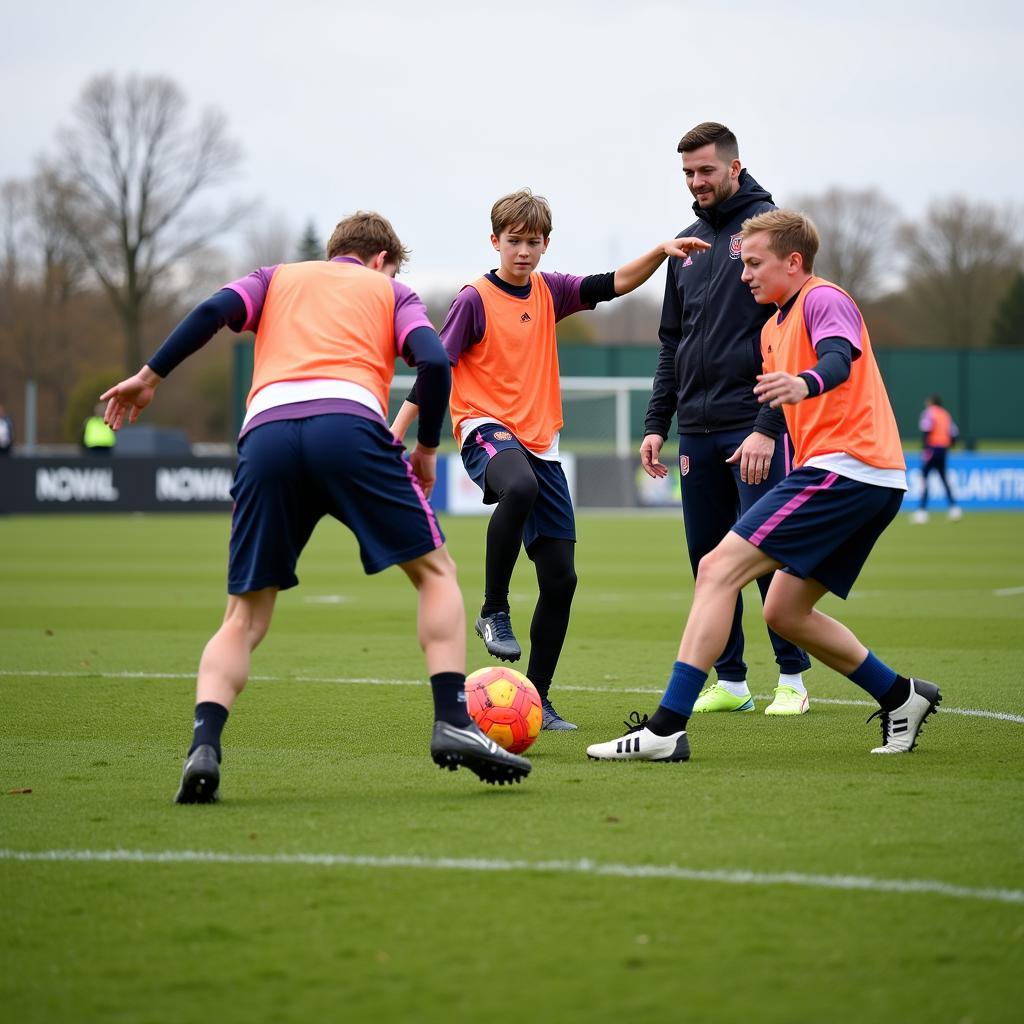 Trainingseinheit der AGL Leverkusen Leistungsabteilung