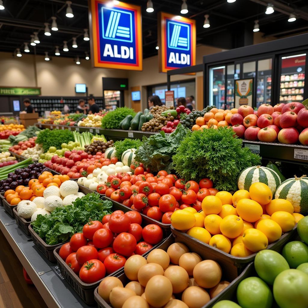 Frische Produkte im neuen Aldi Manfort