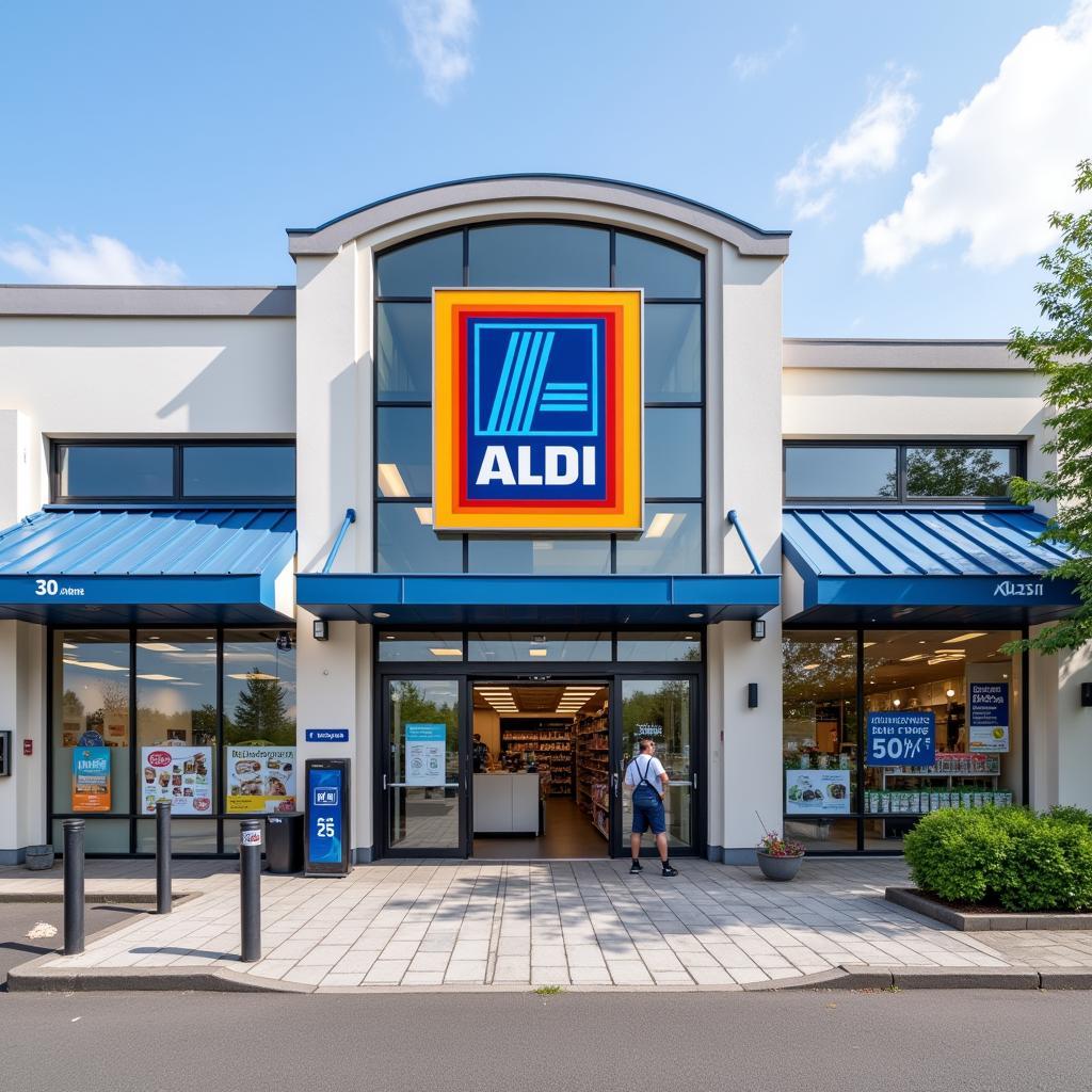 Aldi Süd Filiale an der Peschstraße in Leverkusen