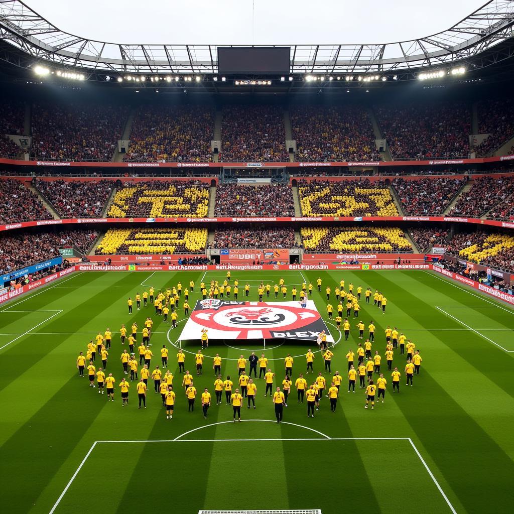 Beeindruckende Choreo im Stadion