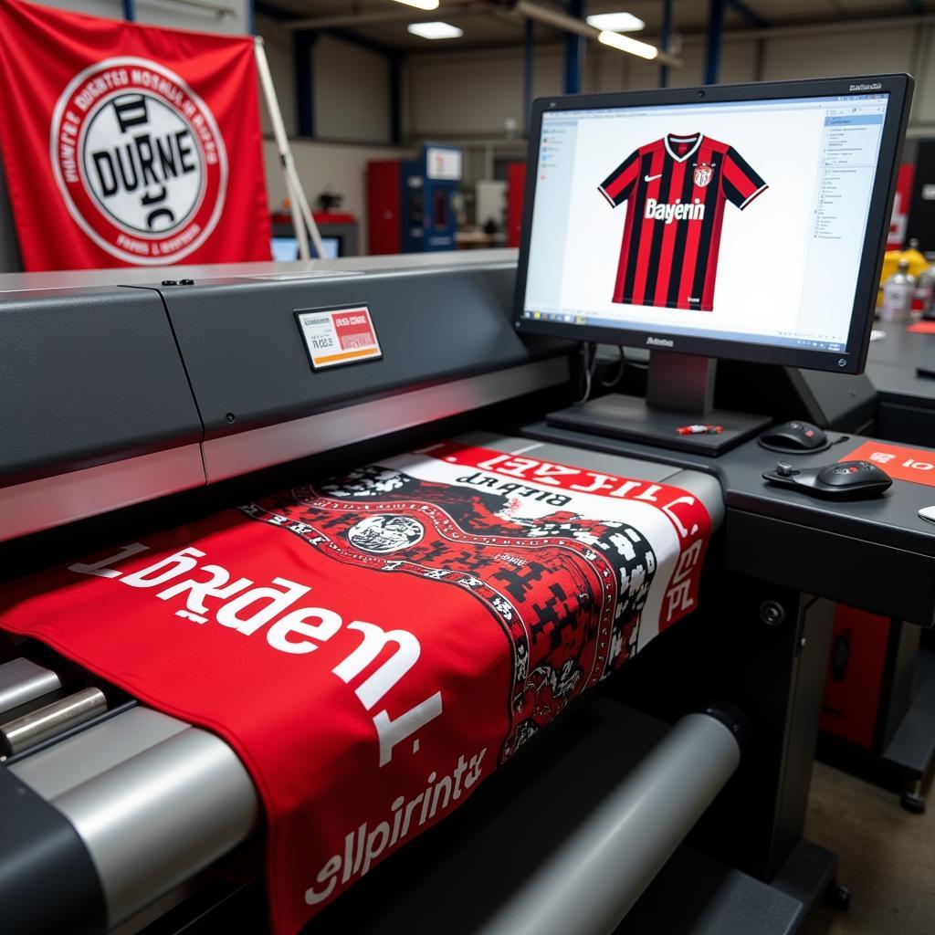 Alprinta GmbH Leverkusen produziert Fanartikel für Bayer 04