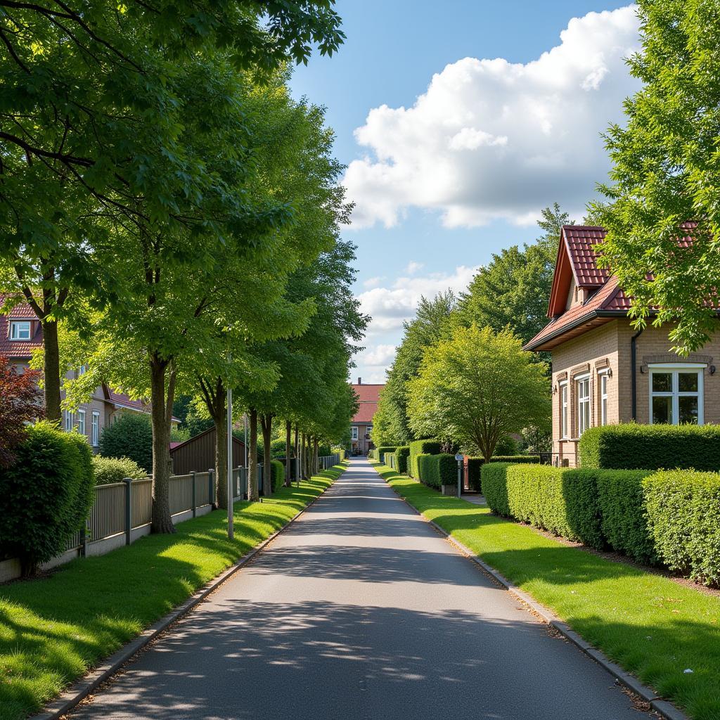 Ruhige Wohnviertel in Altenberg bei Leverkusen