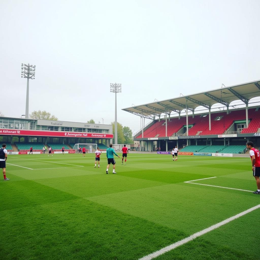 Trainingsgelände Altenberger Hof: Bayer 04 Leverkusen in Aktion