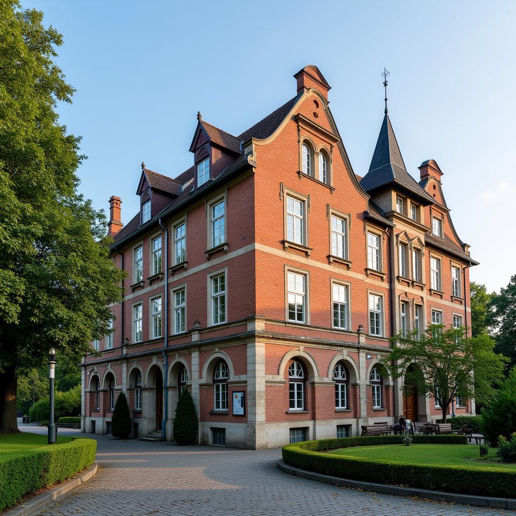 Historische Gebäude am Alten Garten in Leverkusen