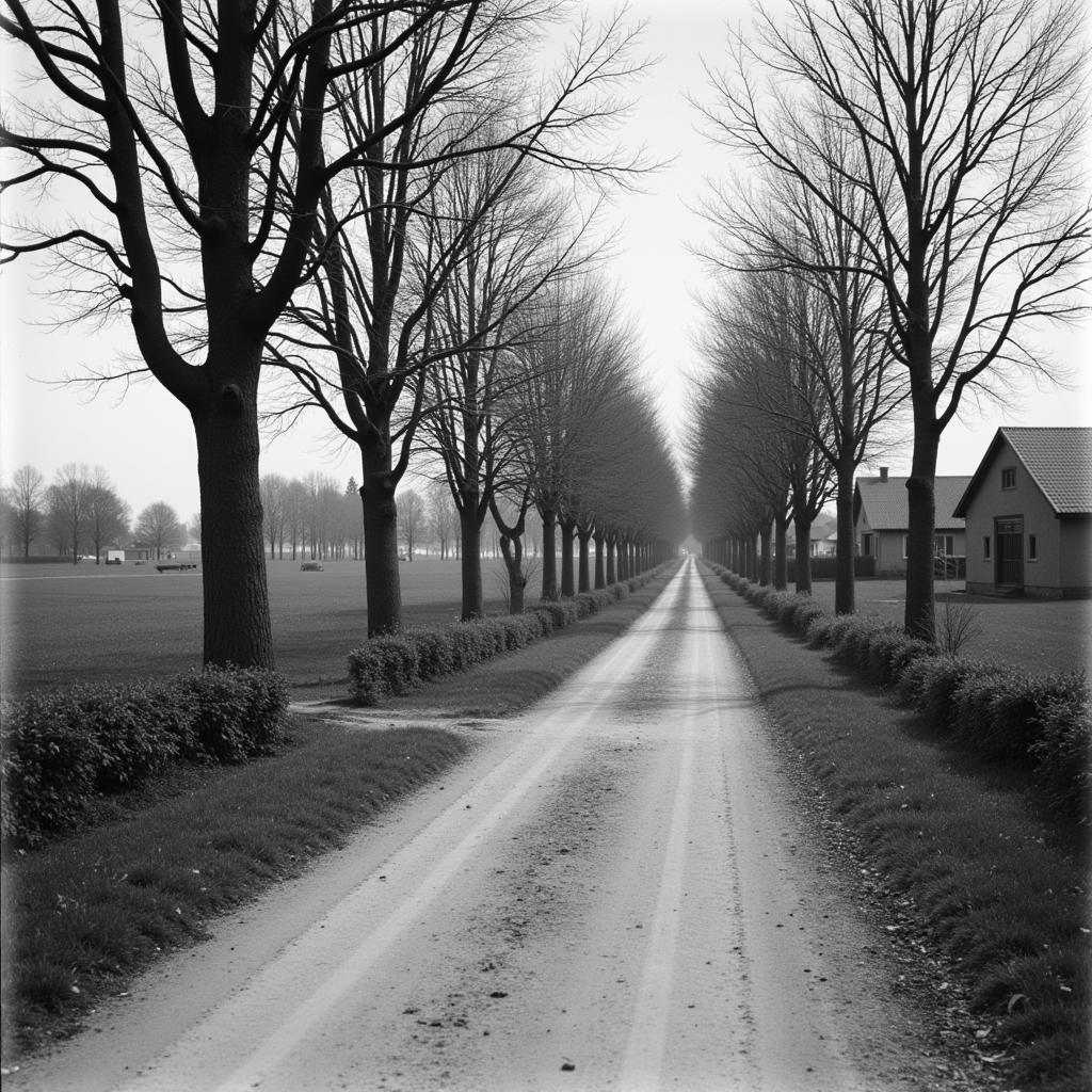 Historische Ansicht des Alter Grenzweg Leverkusen