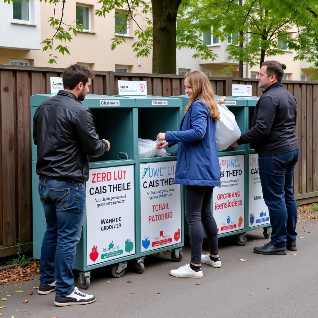 Altkleider Container in Leverkusen