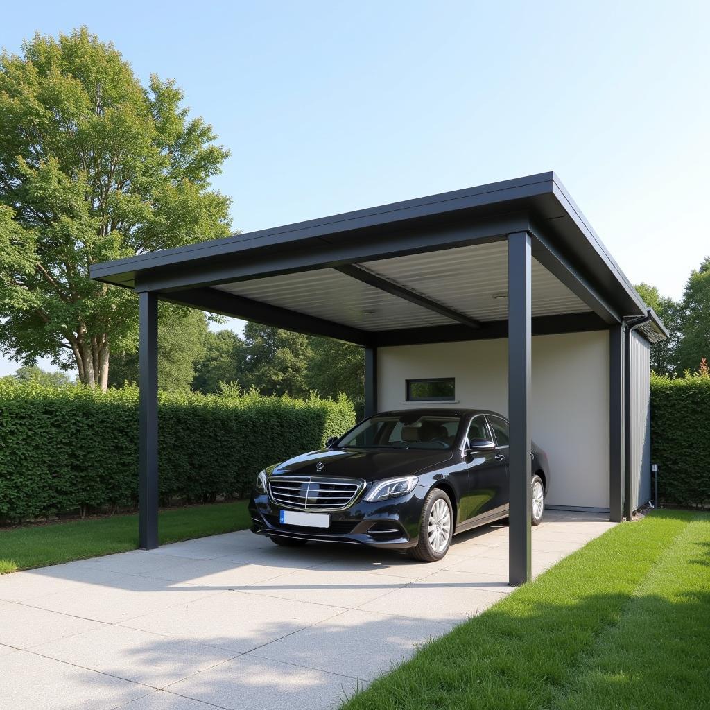 Stabiler Carport mit Aluminiumdach in Leverkusen