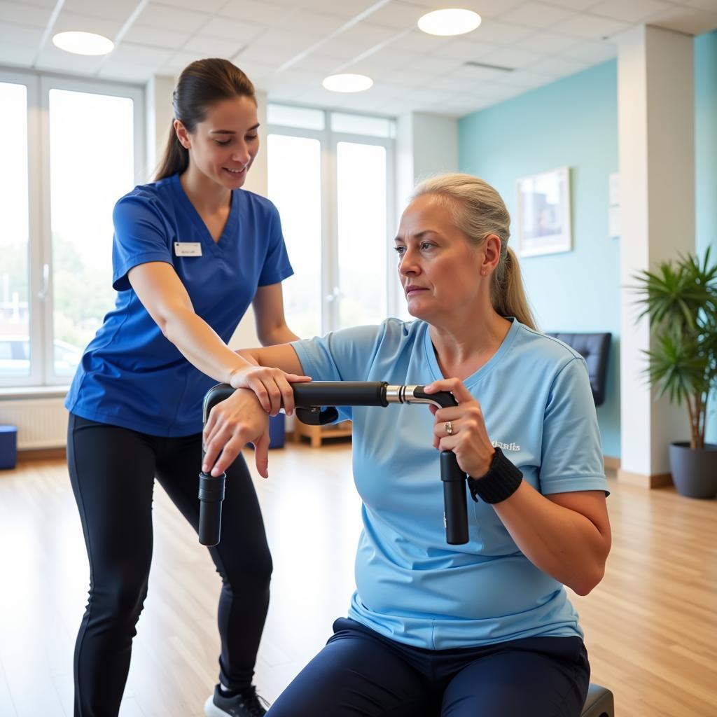 Ambulante Reha MS Therapie in Leverkusen: Physiotherapie und Ergotherapie Übungen zur Verbesserung der Mobilität und Selbstständigkeit.