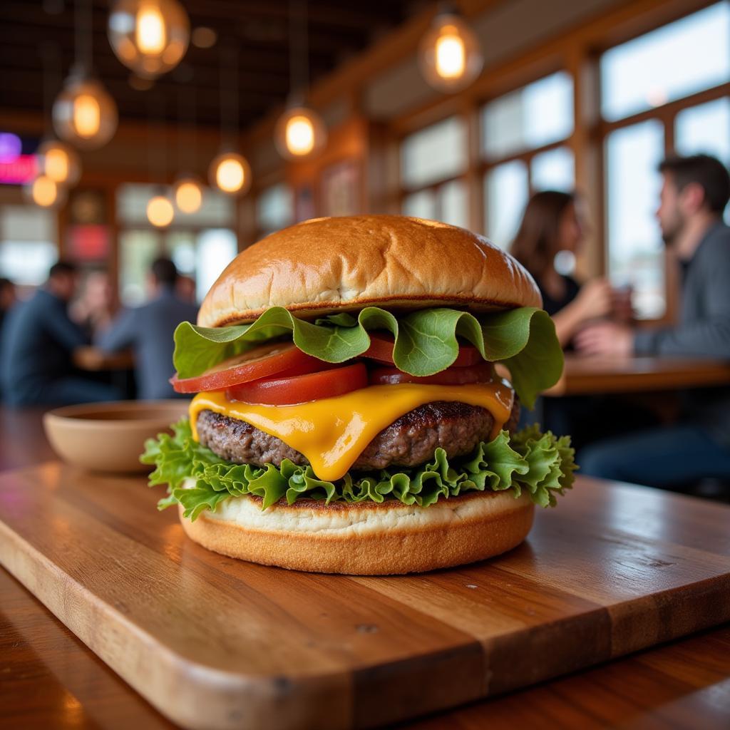 Burger im American Restaurant Leverkusen