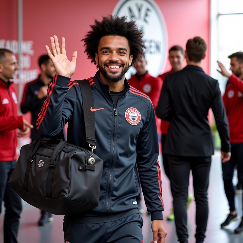 Amine Adli Ankunft in Leverkusen