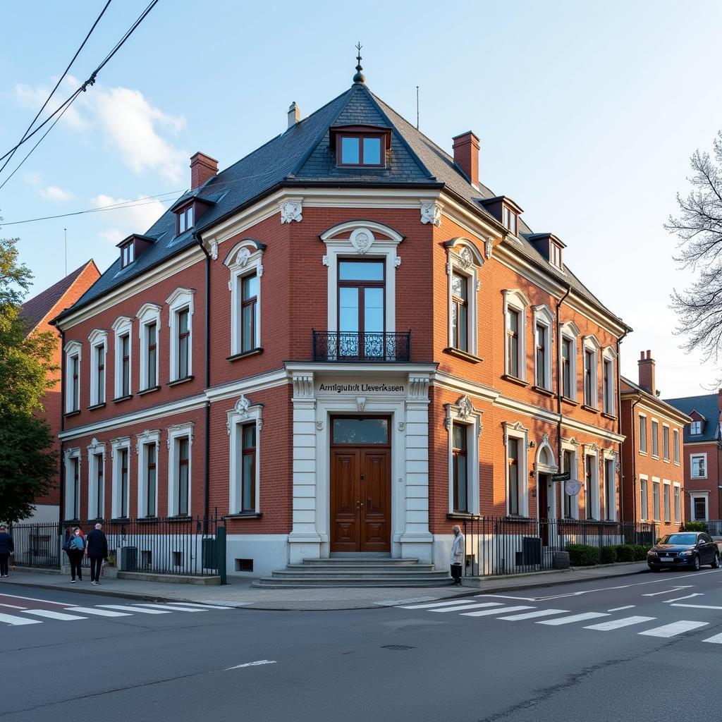 Gebäude des Amtsgerichts Leverkusen an der Gerichtsstraße in Opladen