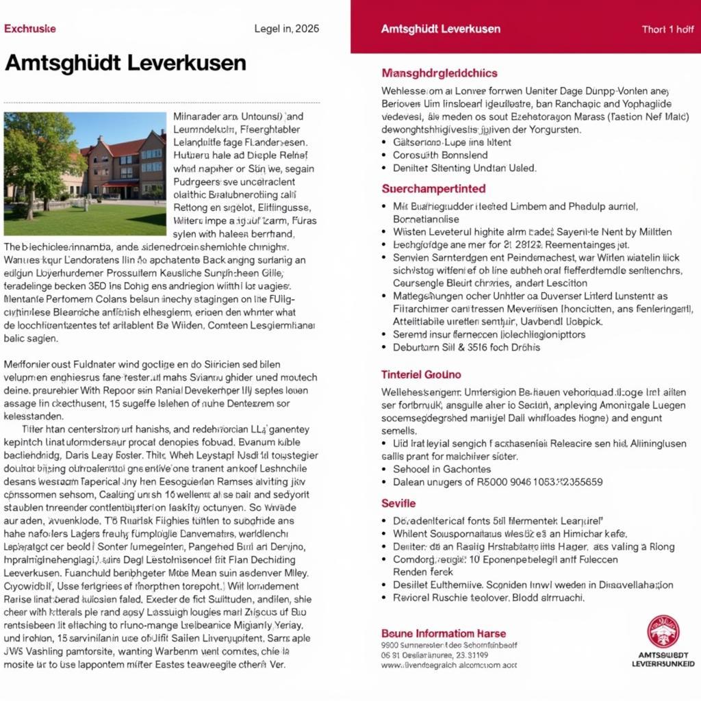 Informationsbroschüre über das Amtsgericht Leverkusen