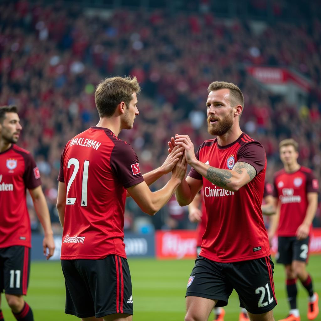 Andreas Klemmt bei seinem Profidebüt für Bayer 04 Leverkusen