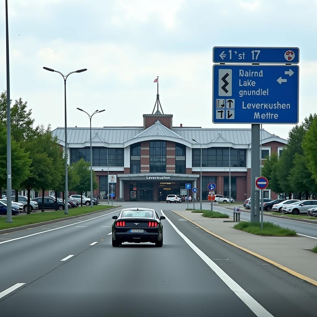 Anfahrt Bahnhof Leverkusen Mitte mit dem Auto