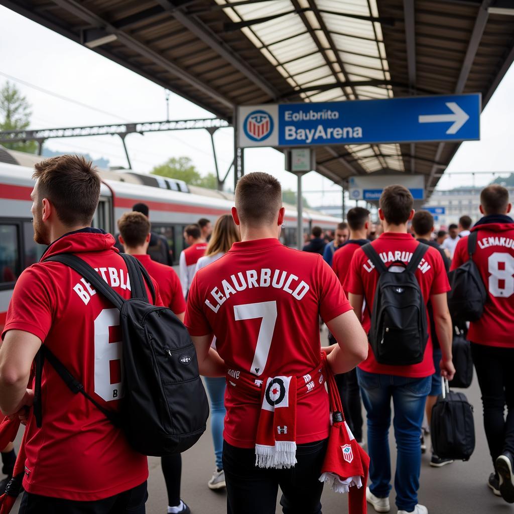 Anfahrt BayArena mit öffentlichen Verkehrsmitteln