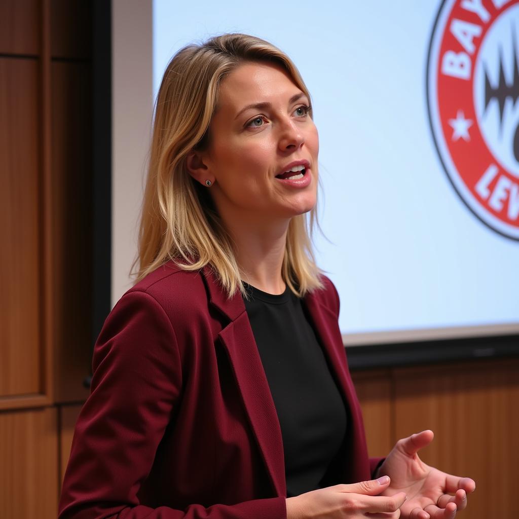 Angelika Bauet spricht über die Zukunft von Bayer 04 Leverkusen