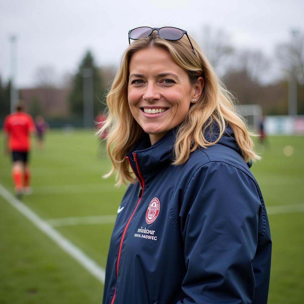 Anke Hofmann engagiert sich für die Förderung des Frauenfußballs