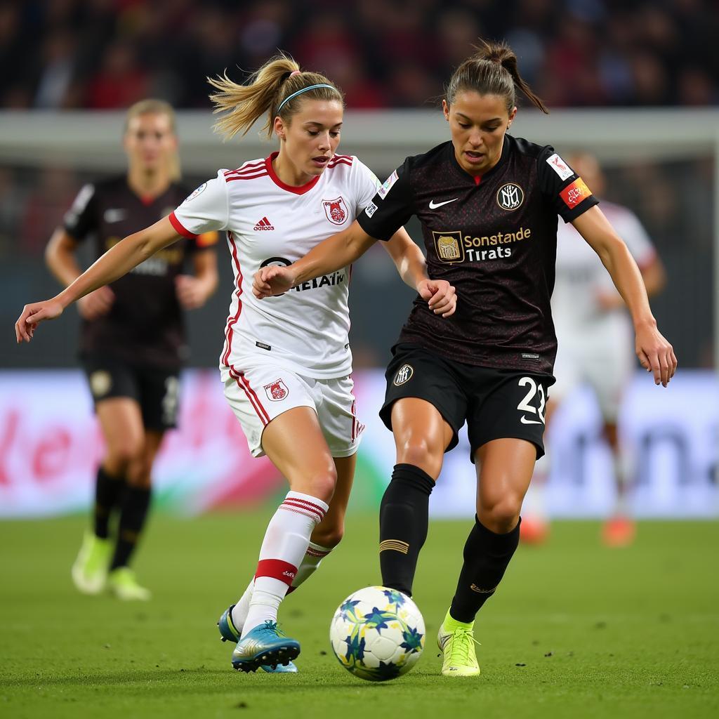 Anna Marek im Spiel gegen den VfL Wolfsburg