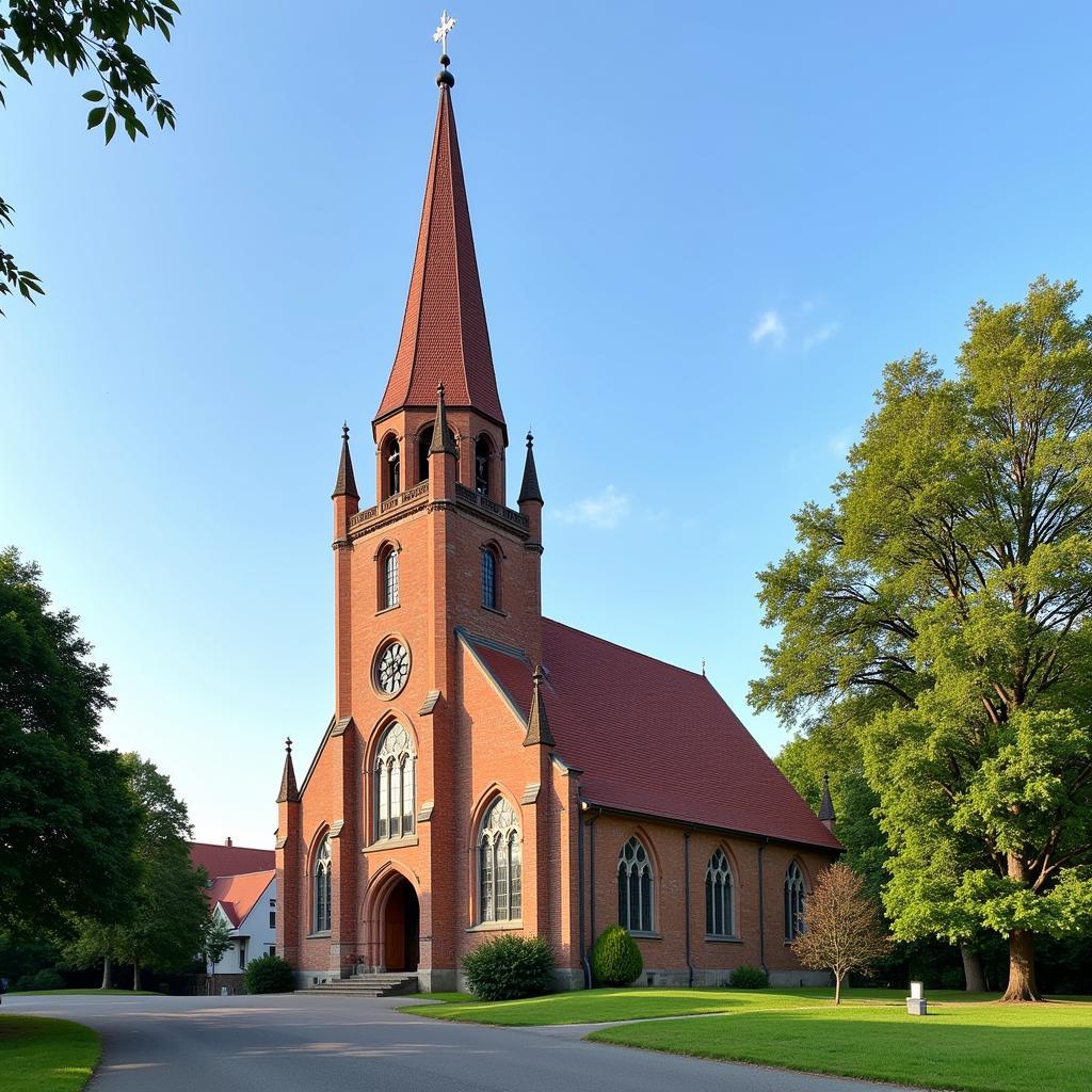 Die Kirche St. Maurinus in Leverkusen, ein wichtiges Wahrzeichen der Stadt.