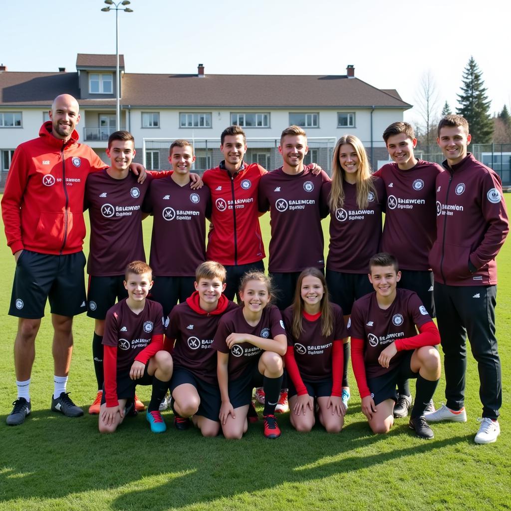 Spieler und Trainer der Anna Rünschke Schule