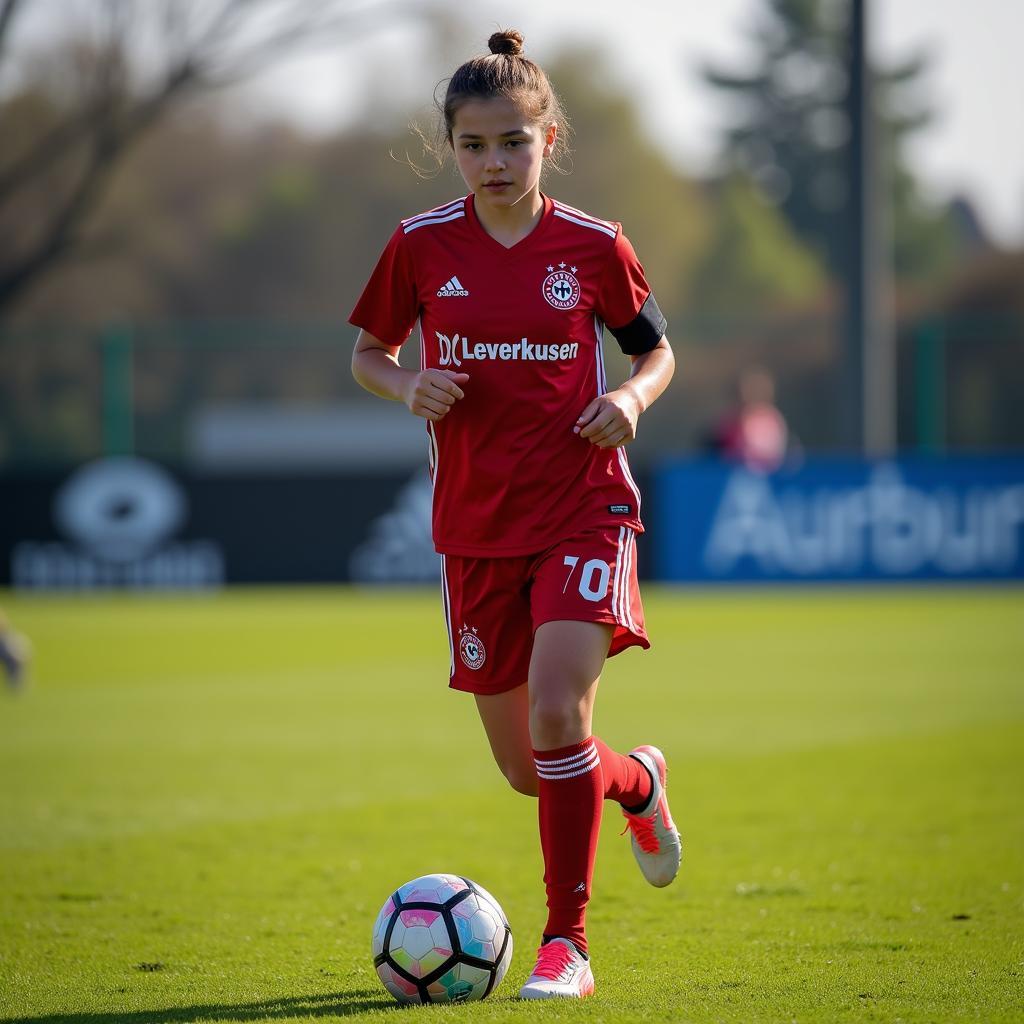 Anna Tran Leverkusen - Ein junges Talent in der Jugendabteilung von Bayer 04 Leverkusen.