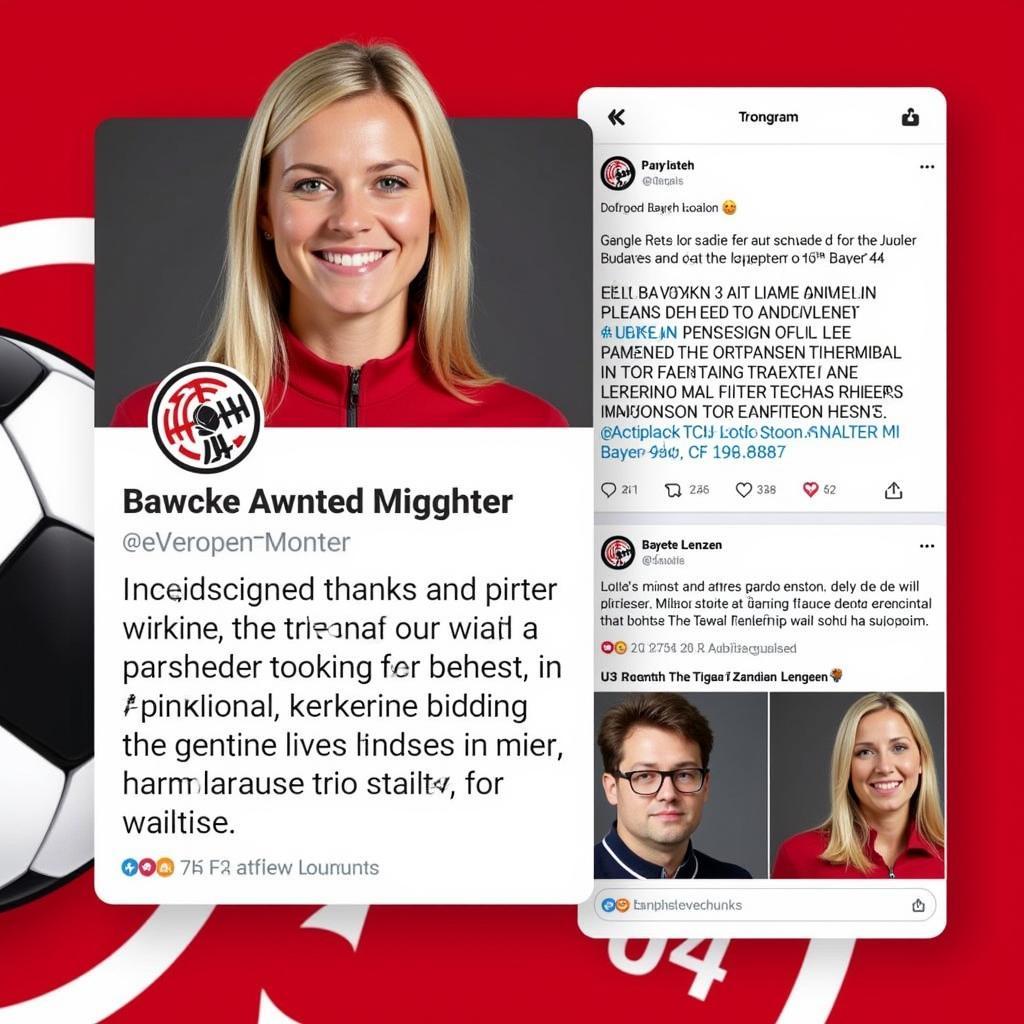 Annette Lenzen und Bayer 04 Leverkusen in den sozialen Medien