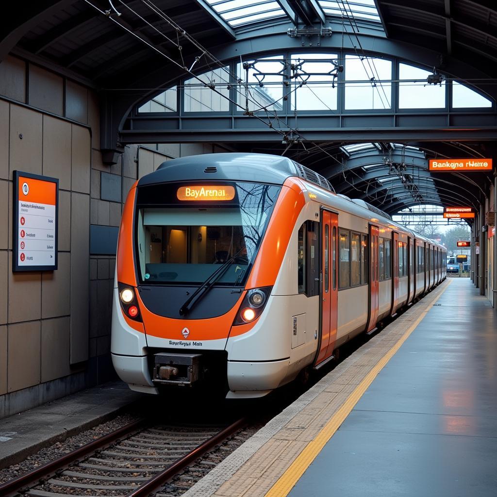 Anreise zur BayArena mit der Bahn