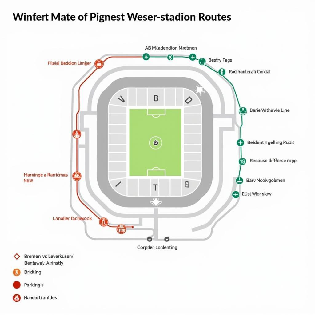 Anreisemöglichkeiten zum Weserstadion für das Bremen Leverkusen Spiel.