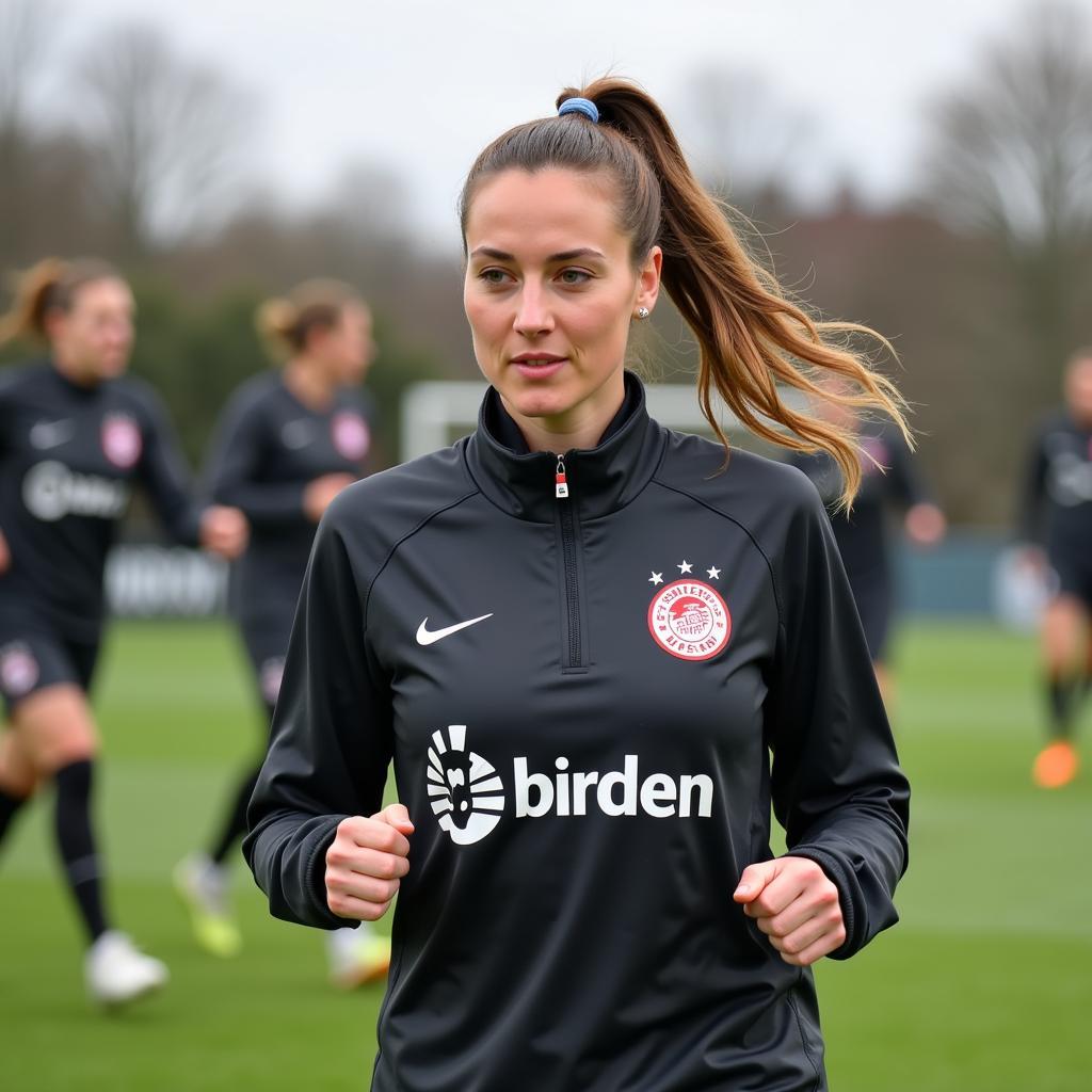 Anselma Montermann trainiert mit Bayer Leverkusen