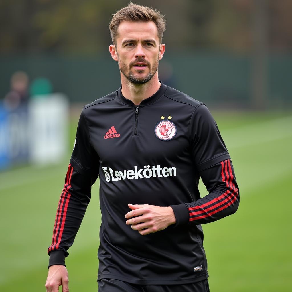 Anton Vierkötter im Leverkusen Trikot