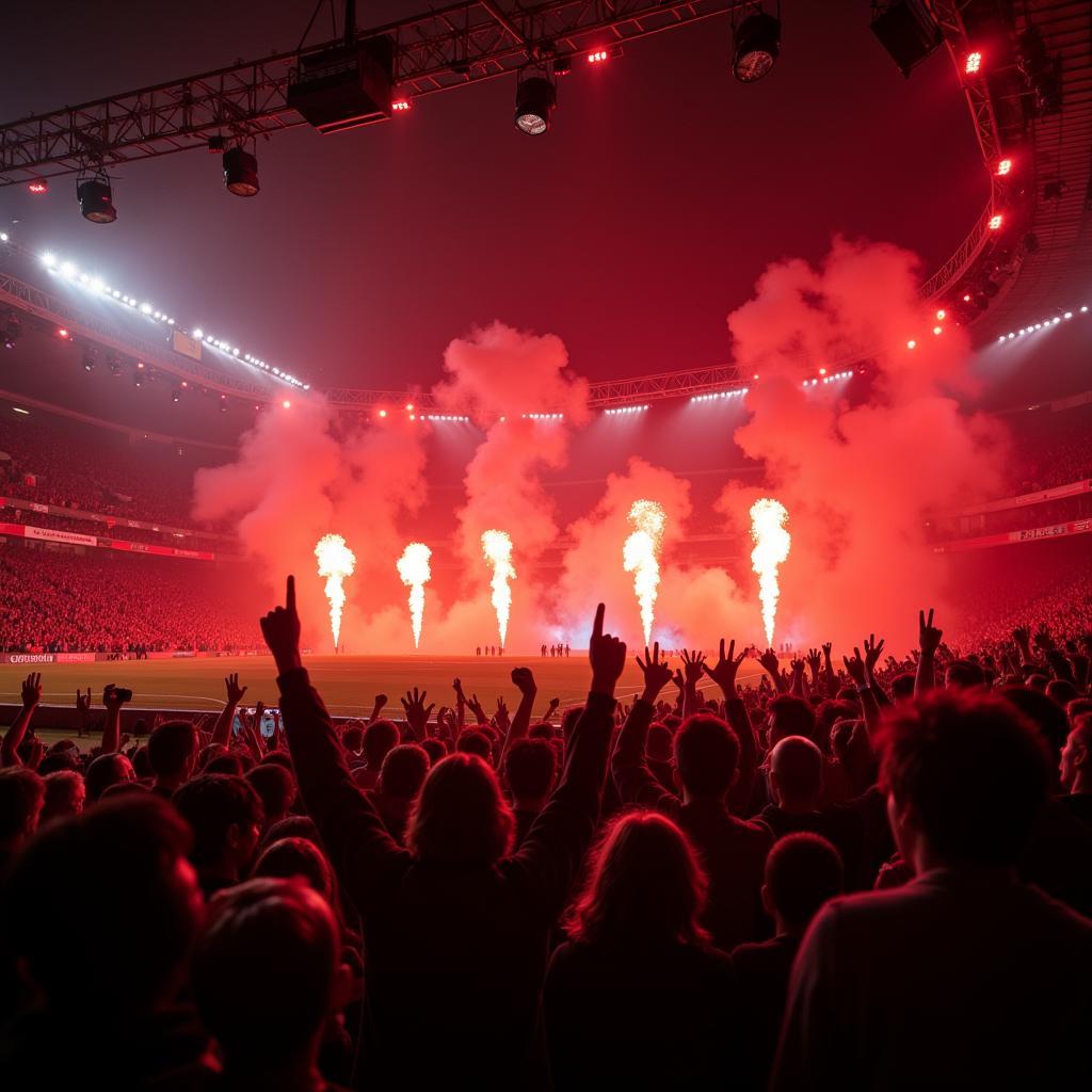 Fans in der Arachno World im Stadion