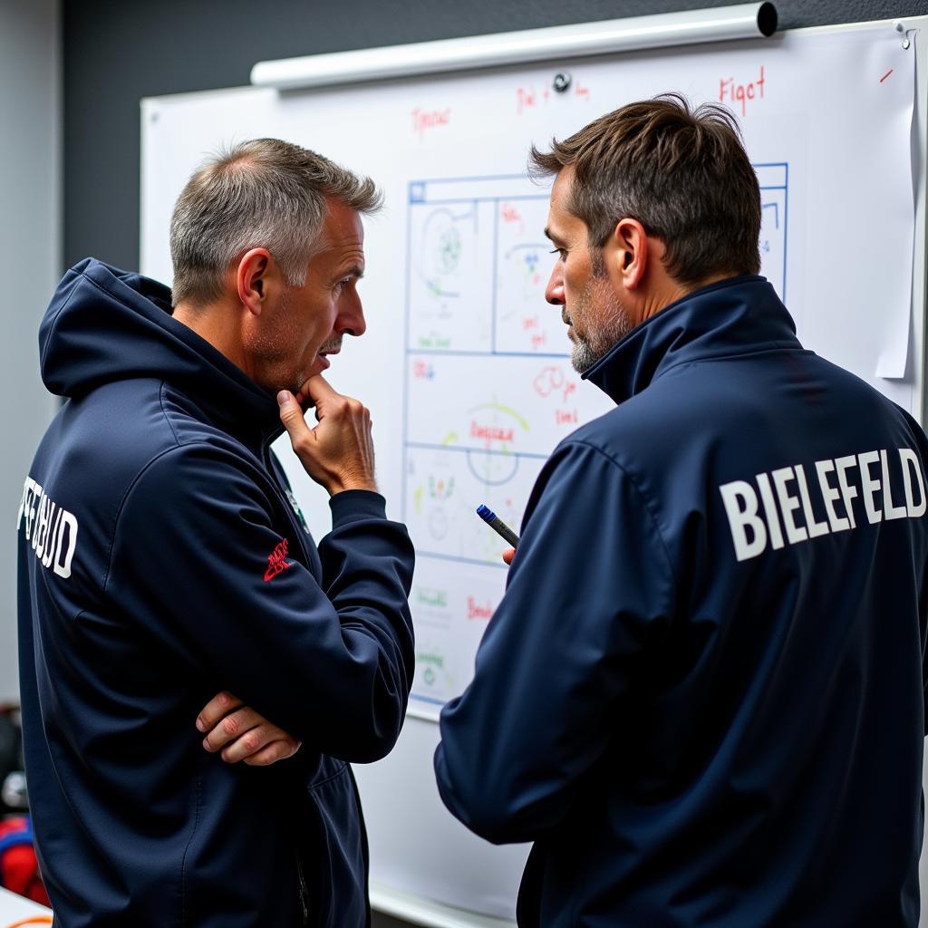 Die Taktik der Trainer im Spiel Arminia Bielefeld gegen Bayer Leverkusen