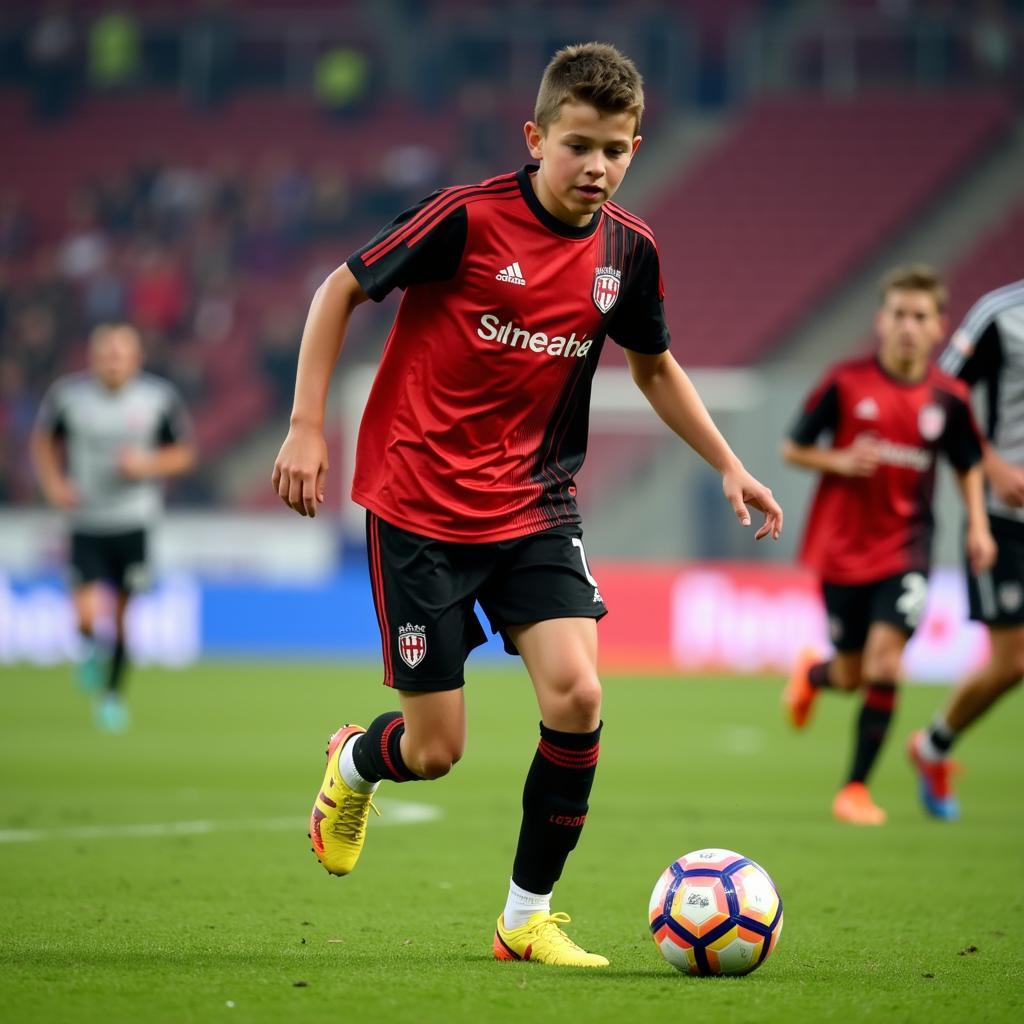 Arno Herbst in der Jugend von Bayer Leverkusen