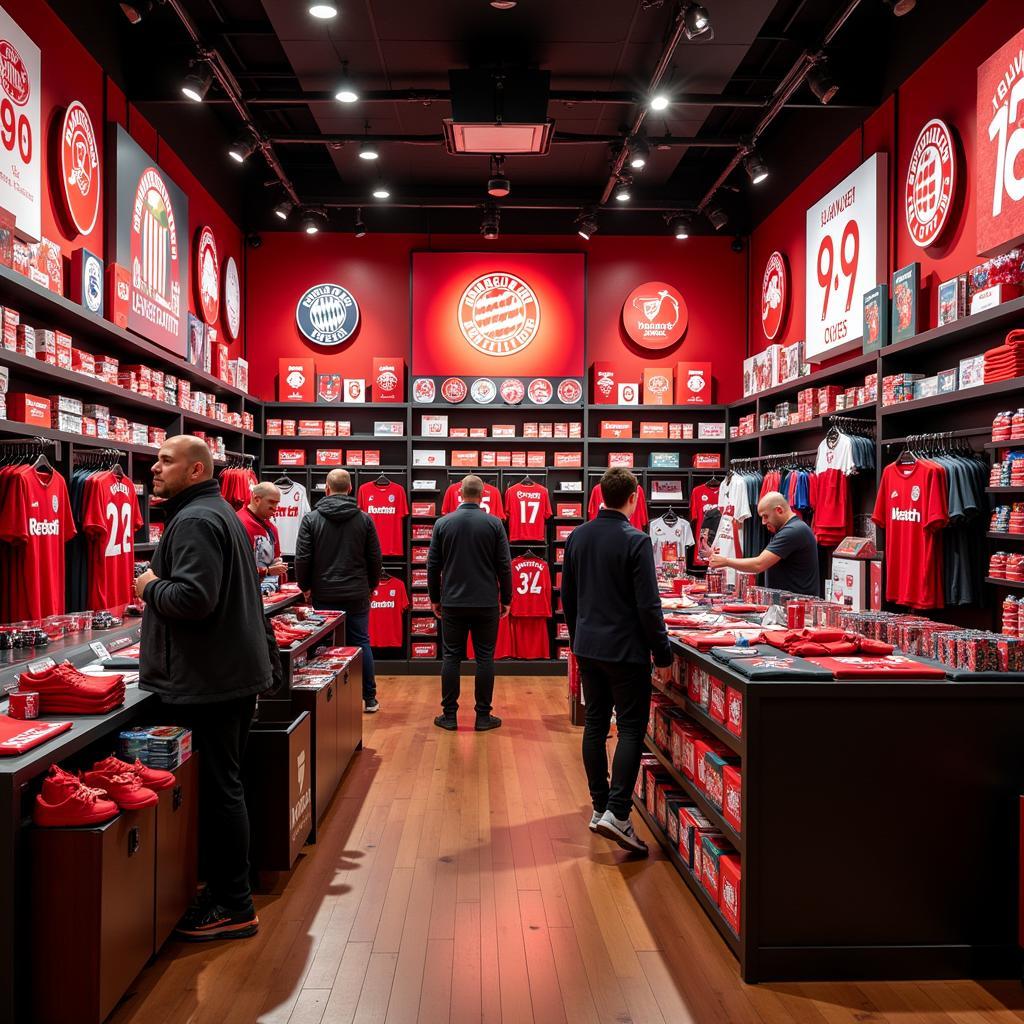 Bayer Leverkusen Fanshop mit Arthur Horvath Artikeln