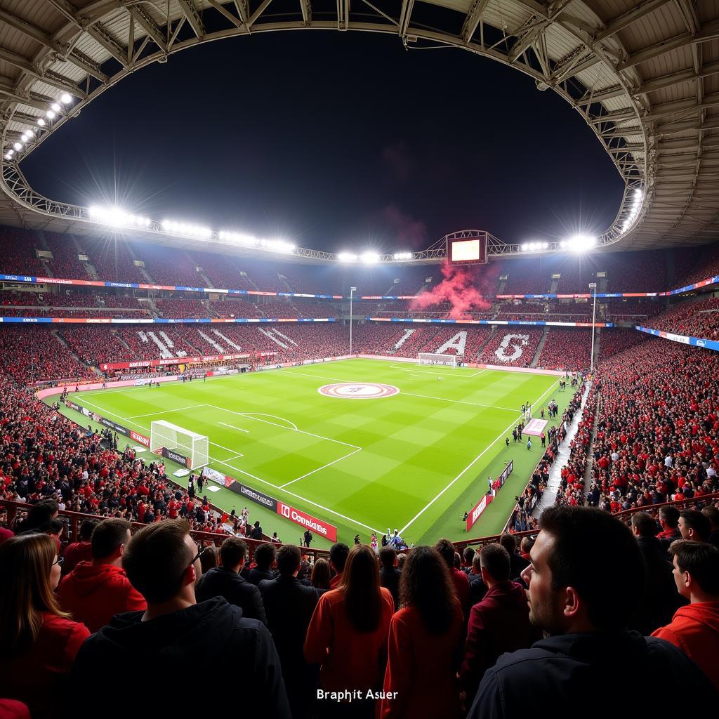 AS Rom gegen Leverkusen im Stadio Olimpico